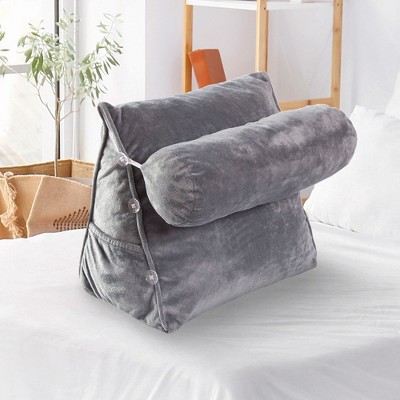 Cheer Collection Wedge Shaped Reading And Tv Pillow With Adjustable ...