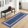 Washable Modern Scalloped Border Bedroom Living Room Rugs, Low Pile Non Slip Floor Carpet for Home - 4 of 4