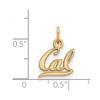 Black Bow Jewelry 14k Yellow Gold California Berkeley Golden Bears NCAA Extra Small Pendant - 2 of 3