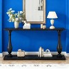 KTMBDW Console Table 63”, 2-Tier Narrow Sofa Side Table with Storage Shelf and Tapered Legs, Entrance Table for Hallway, Living Room, Corridor, Office - 2 of 4