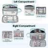 Narwey Travel Toiletry Bag with Brush compartments for Women, Traveling Makeup Bag - 3 of 3