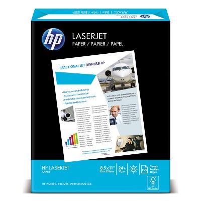 Hp LaserJet Paper Ultra White 97 Bright 24lb Letter 2500 Sheets/Carton 115300