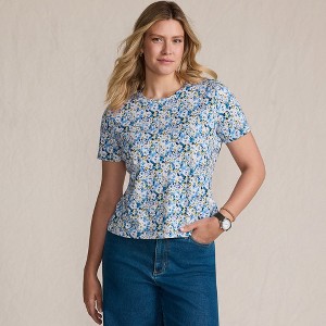 Lands' End Women's Relaxed Supima Cotton T-Shirt - 1 of 4