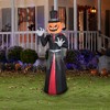Gemmy Airblown Inflatable Pumpkin Head Reaper , 5 ft Tall, Multi - 2 of 2