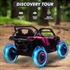 24V Kids 2-Seater Off-Road UTV: 4WD Electric Ride-On Car with Remote Control, 3 Speeds, LED Lights & Music – Adventure-Ready for Ages 3+ - 3 of 4