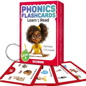 QUOKKA Flash Cards for Kids - 60/120/260 Cards ABC, Numbers & Animals, Colors, Fruits, Cars & Body Learning - 1 of 4