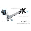 Mount-It! Full Motion Adjustable Single Monitor Wall Mount | Tilt, Rotate, Swivel Arm Wall Mount Stand | Fits Up to 32 in. Screens - 2 of 4