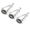 Unique Bargains Angling Fishing Pole Rod Repair Guide Tip 5.12mm Diameter Eyelet 3pcs - 3 of 4