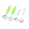 Unique Bargains Family 2 Hooks Wall Mounted Towel Clothes Rack Hooks and Hangers Silver Tone 1 Pc - 4 of 4