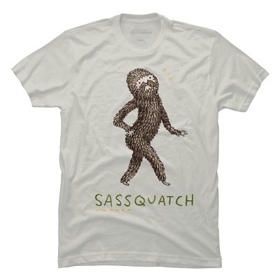 Men's Design By Humans Sassquatch By SophieCorrigan T-Shirt