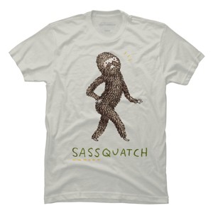 Men's Design By Humans Sassquatch By SophieCorrigan T-Shirt - 1 of 3