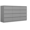 CIPACHO Mid Century Modern 12 Drawer Dresser for Bedroom with Hidden Handle Grey - 2 of 4