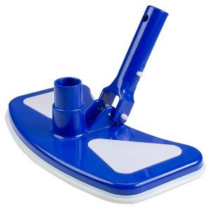 Pool Central Swimming Pool Standard Weighted Liner Butterfly Vacuum Head with Bumper 11.5" - Blue/White - 1 of 4