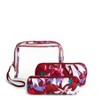 Vera Bradley Women's Outlet Clear 3-Piece Cotton Cosmetic Toiletry Bag Set - 2 of 2