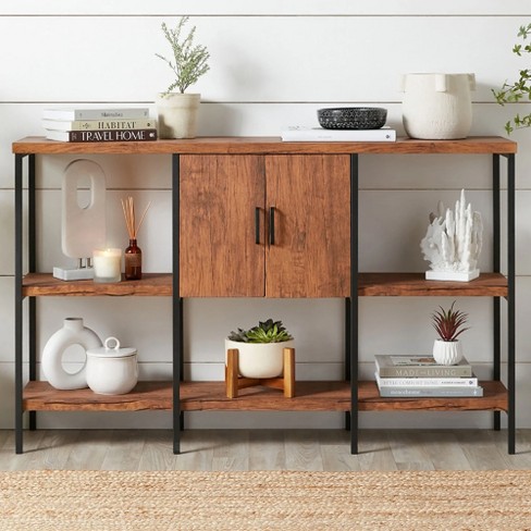 Console Table for Entryway, Entryway Table with 3-Tier Shelves, 47 Narrow  Long