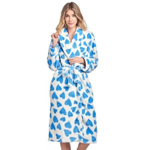 Casual Nights Women's Fleece Long Sleeve Plush Robe - 1 of 4