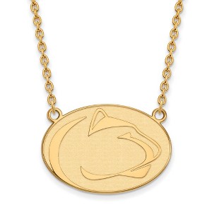 Black Bow Jewelry 10k Yellow Gold Penn State Nittany Lions NCAA Necklace 18 Inch - 1 of 4