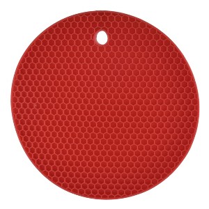 PiccoCasa Round Shaped Kitchen Rubber Nonslip Heat Resistant Pad - 1 of 4