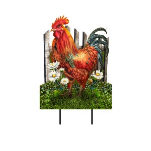 Briarwood Lane Summer Metal Art 27x15 Sunrise Rooster For Summer Metal Art - 1 of 3