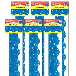 TREND Blue Sparkle Terrific Trimmers®, 32.5' Per Pack, 6 Packs - 1 of 3