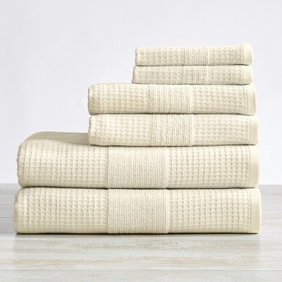 Cotton Waffle Weave Absorbent Towel Set - Great Bay Home