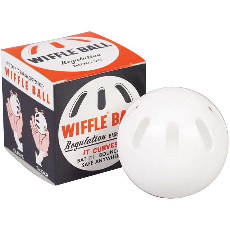 Wiffle Ball 9" Original Regulation Baseball Size Curve Training Plastic Ball, 2 of 4