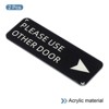 Unique Bargains Acrylic Self-Adhesive Decor Home Business Please Use Other Door Right Arrow Sign - 3 of 4