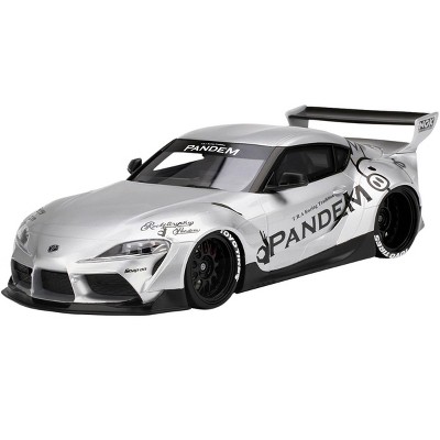 Toyota Pandem GR Supra V1.0 Silver 1/18 Model Car by Top Speed