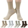 SEVOBAL 4 Pairs Pilates Stockings Toes Home Pilates Socks for Women Non Slip Grippers Yoga Crew Socks Barre, Multicolored, 11.7"*0.39"*0.39" - 2 of 4