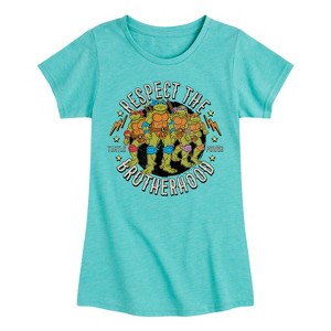 Girls' - Teenage Mutant Ninja Turtles - Respect the Brotherhood Fitted Short Sleeve Graphic T-Shirt - 1 of 4