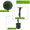 Simulation of Dark Green Milan Ball, 3 Poles and 3 Balls, Decorate the Living Room, Porch, Office area, Garden, Durable and Maintenance-free - 3 of 4