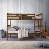 Home Design Ames Twin Over Twin Solid Wood Standard Bunk Bed, Twin Bed Convertible - 2 of 4