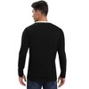 Mens Long Sleeve Henley Shirts Casual Tee Shirts Crew Neck Regular Fit Button Pullover T-Shirts - 4 of 4