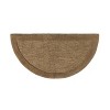 Plow & Hearth - Madrid Banded Half-Round Hearth Fireproof Rug, 2' x 4' - 2 of 4