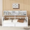 KIGFTSOD Daybed with Bedside Shelf and Two Drawers - 2 of 4