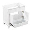 NicBex 29.8" Bathroom Storage Cabinet without Sink, Bathroom Vanity, 1 Drawer and 1 Spacious Cabinet for Bathroom, White - 3 of 4