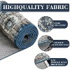 Coucheta Floral Area Rug Indoor Non-Slip, Vintage Distressed Machine Washable Throw Carpet for Bedroom Kitchen Living Room,Multi-Color & Size - 4 of 4