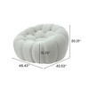 WJSHome Single Bubble Couches for Living Room, Memory Foam Round Bubble Sofa, 3D Honeycomb Shape Curved Sofas for Living Room, Small Space - 2 of 4
