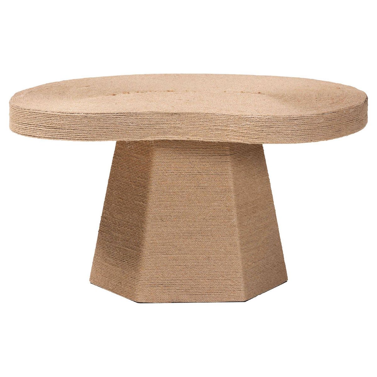 bali & pari Lenka Natural Jute Coffee Table Natural Brown - thumbnail 4
