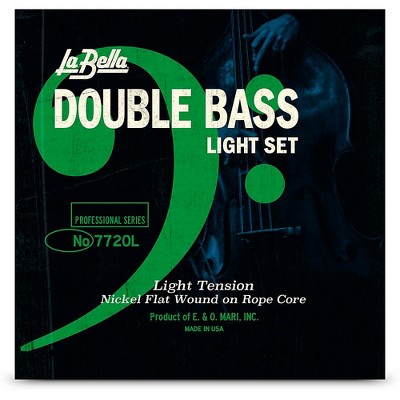 LaBella Double Bass White Nylon Tape Wound String Set for Baby Bass