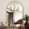 BEAUTYPEAK Arched Bathroom Mirror Wall-mounted Mirror Classic Wall Mirror for Home Decoration - 2 of 4