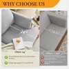 Gerrico 89" 3 Seater Sofa Couch with Deep Seats, Upholstered Sofa with Armrests, Comfy Couches for Living Room, Apartment and Office - 2 of 4