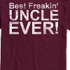 Men's - Instant Message - Best Freakin Uncle Ever Short Sleeve Graphic T-Shirt - 2 of 4