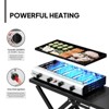 ROVSUN 4 Burner Folable Portable Propane Griddle, 40000 BTU Rolling Flat Top Gas Grill with Ignition & Regulator for Outdoor Camping BBQ Tailgating - 2 of 4