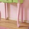 Angel Sar Flower Fairy Vanity Set for Girls, Wooden Kids Dressing Table with Mirror & Stool, Toddler Makeup Play Set with Storage Drawer for Ages 3+ - 4 of 4