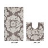 Medallion Collection 2 Piece 100% Cotton Tufted Bathroom Rug Set  with Non-Slip Backing, Machine Washable, Tumble Dry Bath Mat - 2 of 4