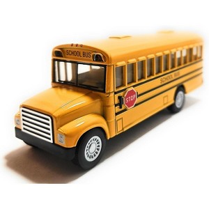 KiNSMART KiNSFUN Yellow School Bus 5" Die Cast Metal Model Toy Car - 1 of 4