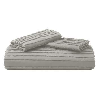 9pc King Essence Oversized Cotton Clipped Jacquard Comforter Set