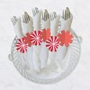 Big Dot of Happiness Red Stripes - Simple Party Paper Napkin Holder - Napkin Rings - Set of 24 - 3 of 4