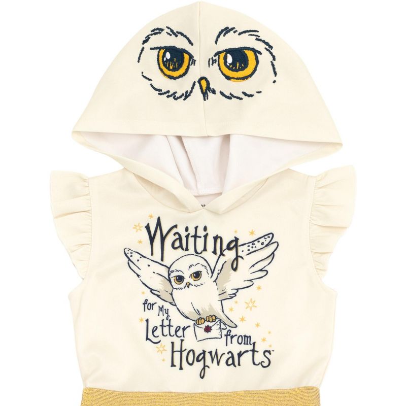 Harry Potter Hedwig Owl Girls Mesh Tulle Dress Little Kid to Big Kid, 3 of 5